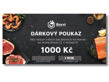 Dárkový poukaz 1000 Kč — Produktová fotografie