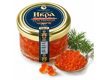 Jikry z divokého lososa Keta 50g — Produktová fotografie